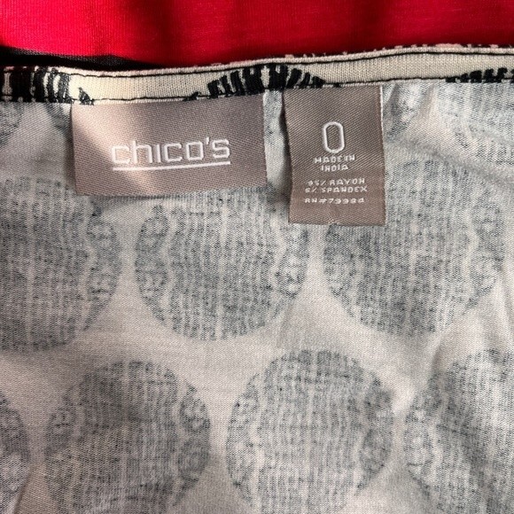 Chico’s Multicolor Polka Dot Blouse – Size 0 - Picture 6 of 6